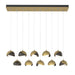 Hubbardton Forge - 131205-SKT-STND-86-14-GG0711 - LED Pendant - Brooklyn - Modern Brass