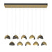 Hubbardton Forge - 131205-SKT-STND-86-20-GG0711 - LED Pendant - Brooklyn - Modern Brass