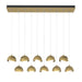 Hubbardton Forge - 131205-SKT-STND-86-86-GG0711 - LED Pendant - Brooklyn - Modern Brass