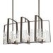 Hubbardton Forge - 131311-SKT-MULT-05-YR0699 - Eight Light Linear Pendant - Arc - Bronze
