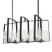 Hubbardton Forge - 131311-SKT-MULT-10-YR0699 - Eight Light Linear Pendant - Arc - Black