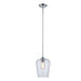 Trans Globe Imports - 71830 PC - One Light Pendant - Kieran - Polished Chrome