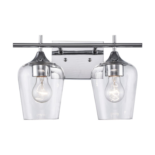 Trans Globe Imports - 71832 PC - Two Light Vanity - Kieran - Polished Chrome