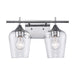 Trans Globe Imports - 71832 PC - Two Light Vanity - Kieran - Polished Chrome