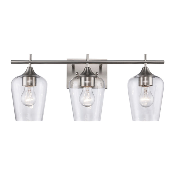 Trans Globe Imports - 71833 BN - Three Light Vanity - Kieran - Brushed Nickel