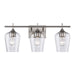 Trans Globe Imports - 71833 BN - Three Light Vanity - Kieran - Brushed Nickel