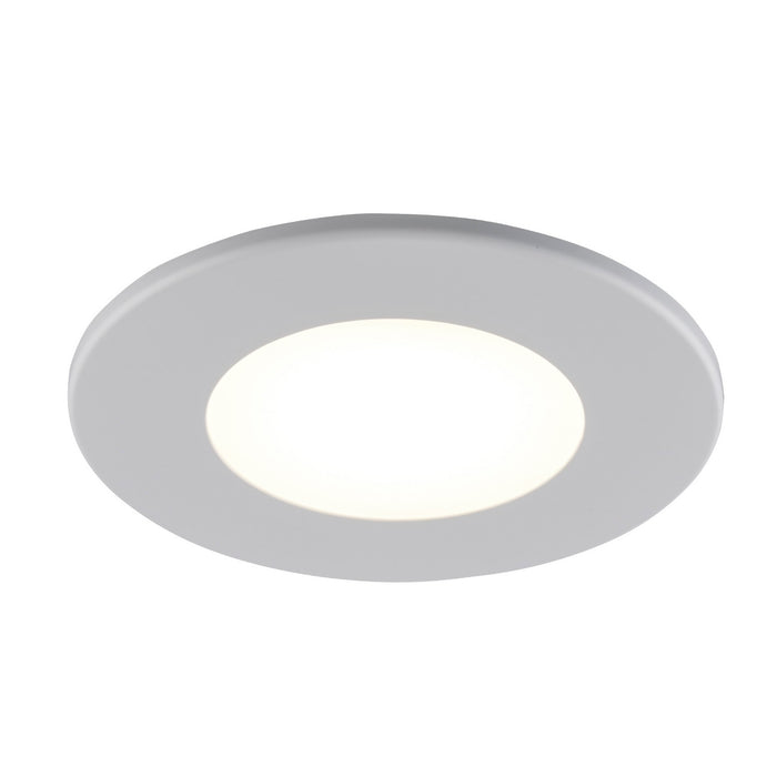 Trans Globe Imports - LED-40025 WH - LED Disk - Wren - White