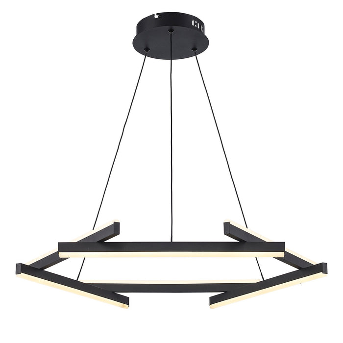 Trans Globe Imports - MDN-1565 BK - LED Chandelier - Celestia - Black