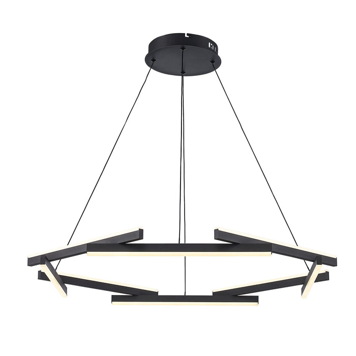 Trans Globe Imports - MDN-1566 BK - LED Chandelier - Celestia - Black