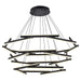 Trans Globe Imports - MDN-1567 BK - LED Chandelier - Celestia - Black