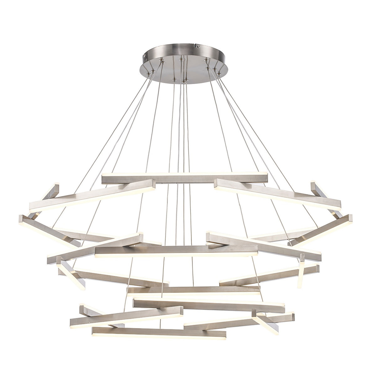 Trans Globe Imports - MDN-1567 BN - LED Chandelier - Celestia - Brushed ...