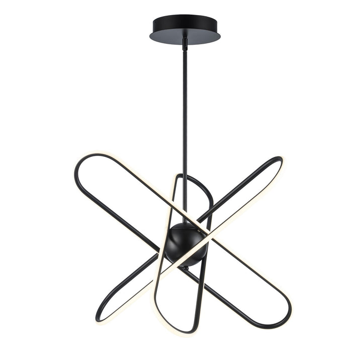 Trans Globe Imports - MDN-1587 BK - LED Chandelier - Nightingale - Black