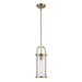 Trans Globe Imports - PND-2234 AG - One Light Pendant - River - Antique Gold