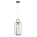 Trans Globe Imports - PND-2235 AG - One Light Pendant - River - Antique Gold