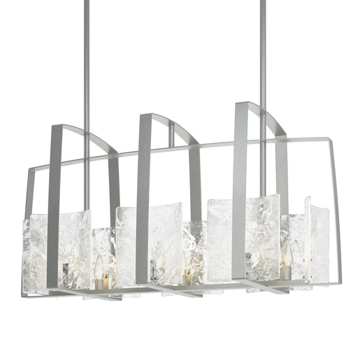 Arc Eight Light Linear Pendant Vintage Platinum