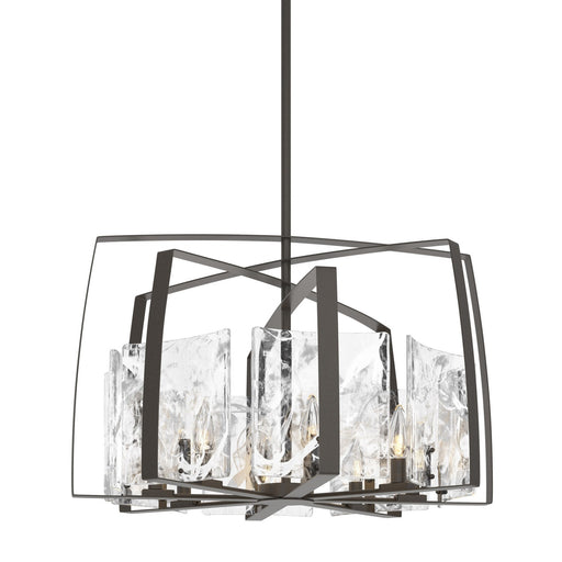 Arc Eight Light Pendant Dark Smoke