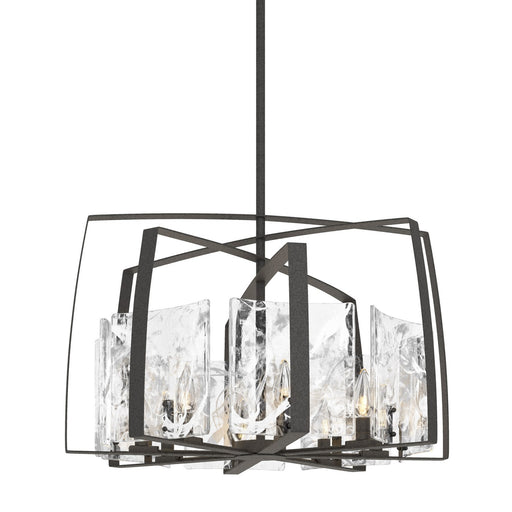 Arc Eight Light Pendant Natural Iron