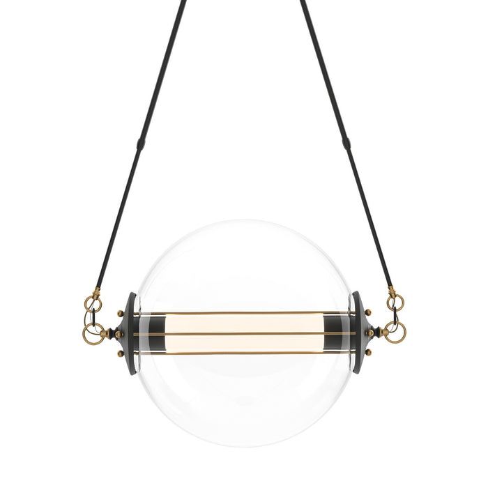 Hubbardton Forge - 134405-SKT-SHRT-31-YE0499 - Two Light Pendant - Otto - Black with Brass Accents