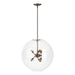 Hubbardton Forge - 134410-SKT-MULT-05-ZM0497 - Six Light Pendant - Sfera - Bronze