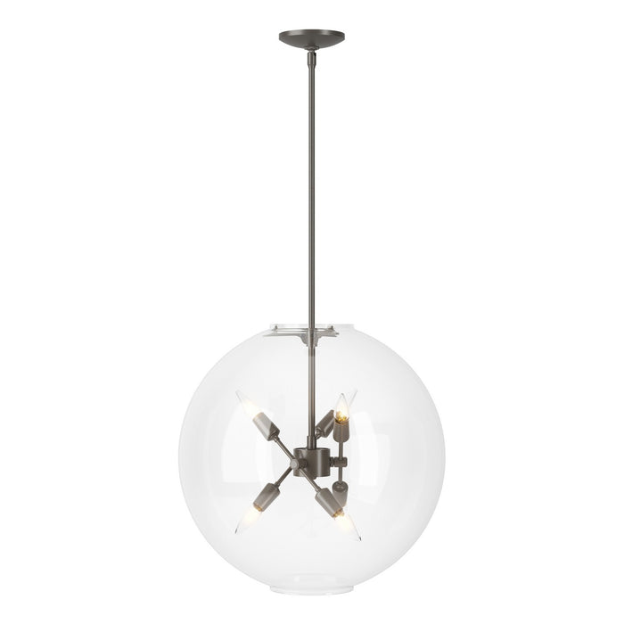 Hubbardton Forge - 134410-SKT-MULT-07-ZM0497 - Six Light Pendant - Sfera - Dark Smoke