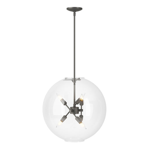 Hubbardton Forge - 134410-SKT-MULT-20-ZM0497 - Six Light Pendant - Sfera - Natural Iron