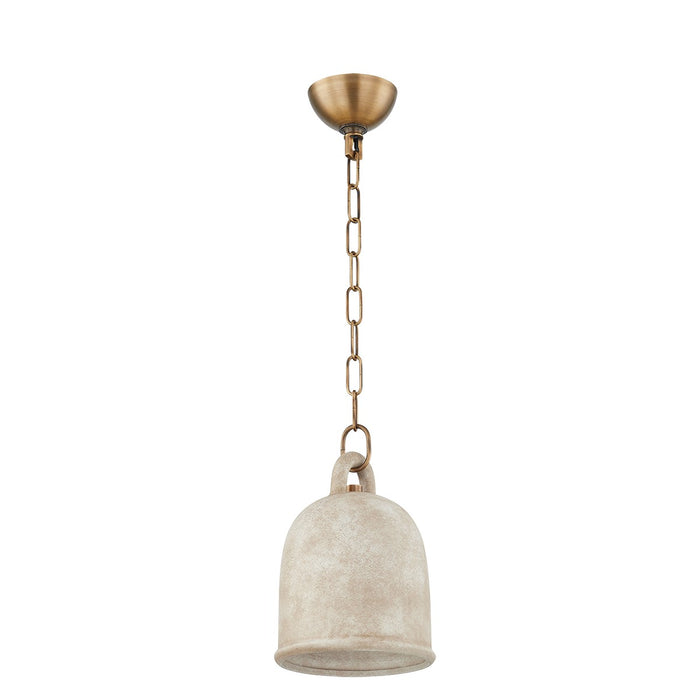 Troy Lighting - F2708-PBR/CRE - One Light Pendant - Relic - Patina Brass