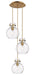 Innovations - 113-410-1PS-BB-G410-8CL - Seven Light Pendant - Downtown Urban - Brushed Brass