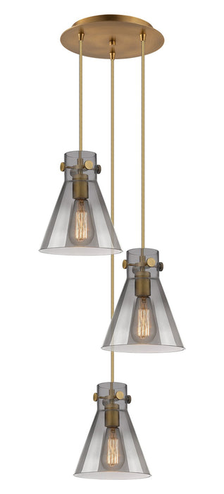 Innovations - 113-410-1PS-BB-G411-8SM - Six Light Pendant - Downtown Urban - Brushed Brass