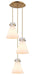 Innovations - 113-410-1PS-BB-G411-8WH - Nine Light Pendant - Downtown Urban - Brushed Brass