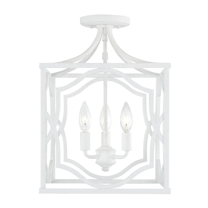 Capital Lighting - AA1019XW - Three Light Foyer Pendant - Anna - Textured White
