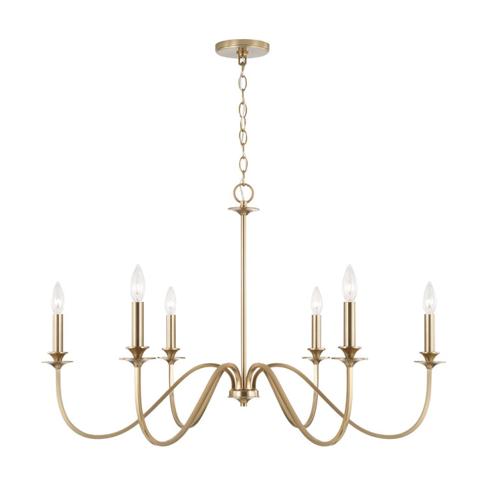 Capital Lighting - AA1029MA - Six Light Chandelier - Weston - Matte Brass