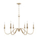 Capital Lighting - AA1029MA - Six Light Chandelier - Weston - Matte Brass