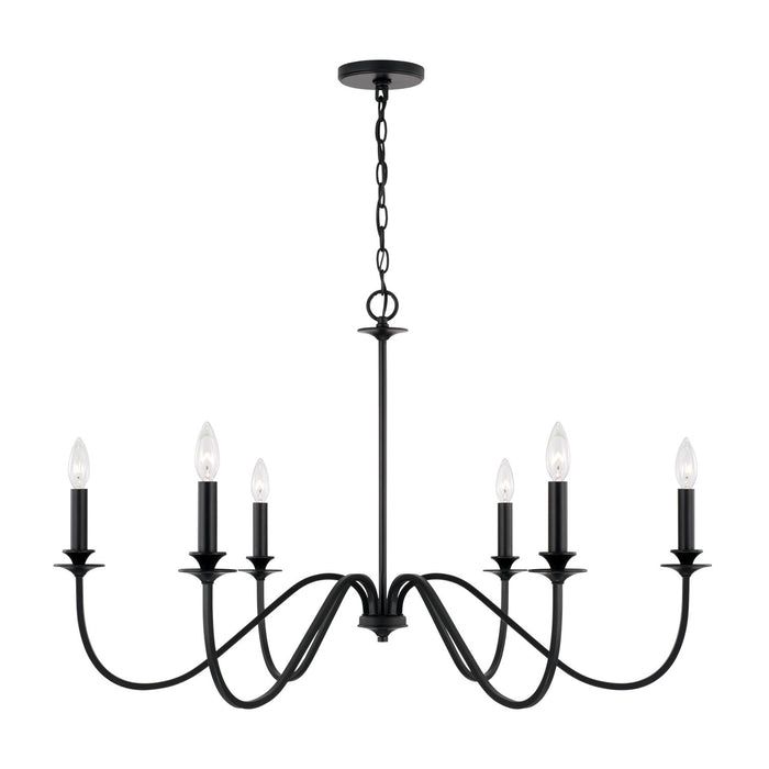 Capital Lighting - AA1029MB - Six Light Chandelier - Weston - Matte Black