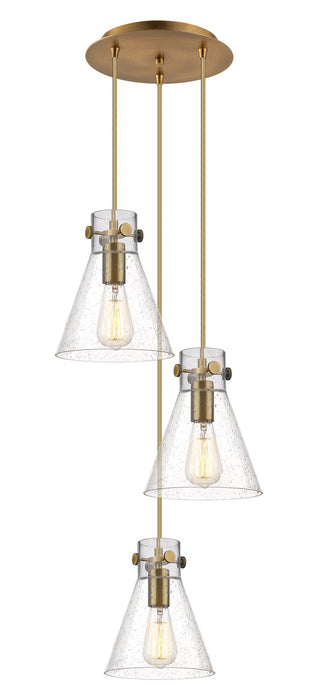 Innovations - 113-410-1PS-BB-G411-8SDY - Three Light Pendant - Downtown Urban - Brushed Brass