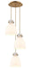 Innovations - 113-410-1PS-BB-G412-8WH - One Light Pendant - Downtown Urban - Brushed Brass