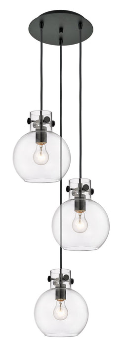 Innovations - 113-410-1PS-BK-G410-8CL - Five Light Pendant - Downtown Urban - Matte Black