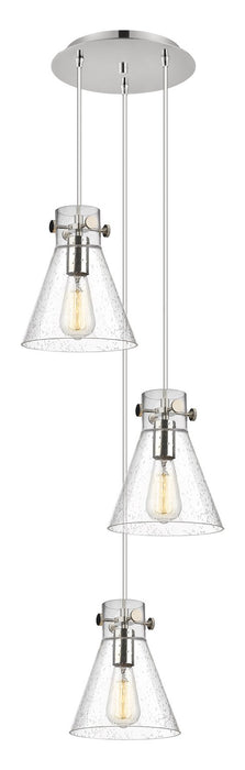 Innovations - 113-410-1PS-PN-G411-8SDY - Seven Light Pendant - Downtown Urban - Polished Nickel