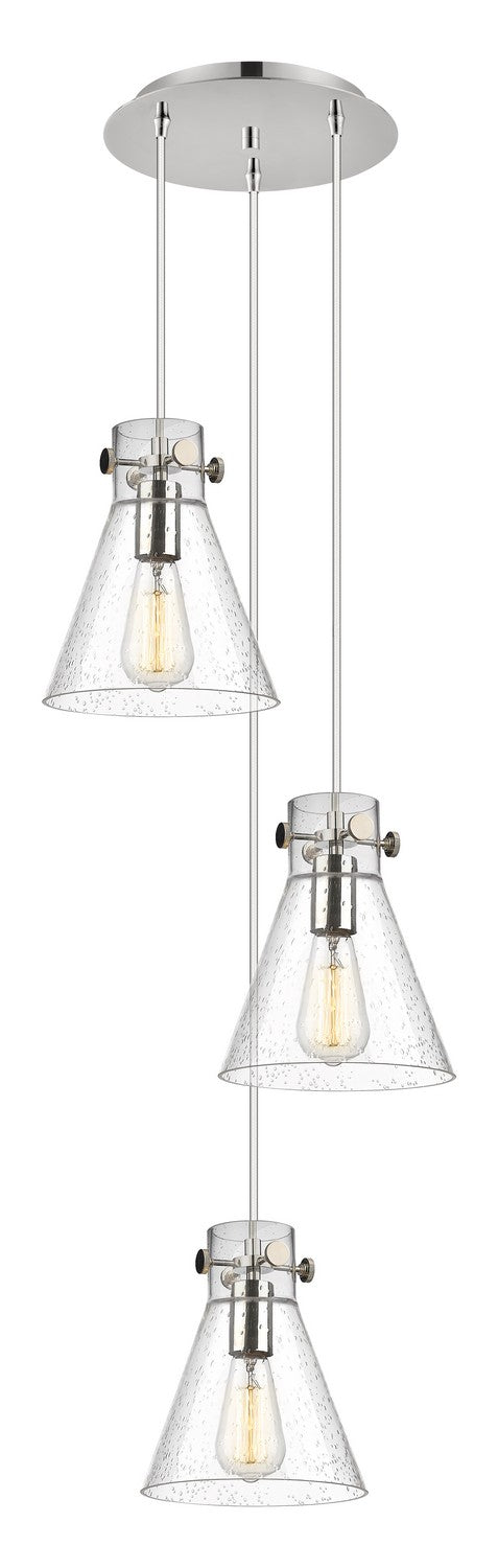 Innovations - 113-410-1PS-PN-G411-8SDY - Seven Light Pendant - Downtown Urban - Polished Nickel