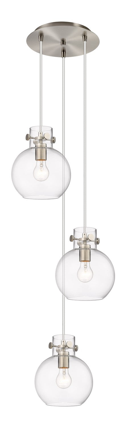 Innovations - 113-410-1PS-SN-G410-8CL - Nine Light Pendant - Downtown Urban - Brushed Satin Nickel