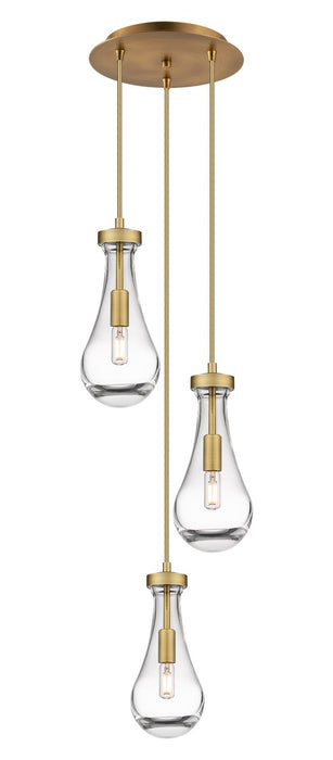 Innovations - 113-451-1P-BB-G451-5CL - LED Pendant - Downtown Urban - Brushed Brass