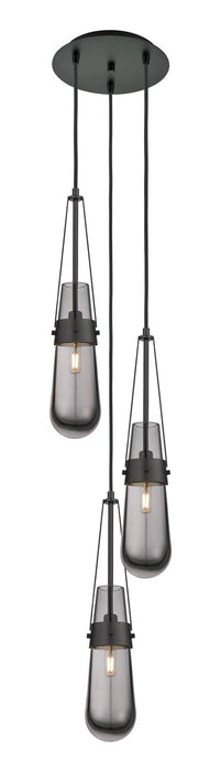 Innovations - 113-452-1P-BK-G452-4SM - LED Pendant - Downtown Urban - Matte Black