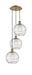 Innovations - 113B-3P-AB-G1213-10 - Three Light Pendant - Ballston - Antique Brass