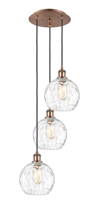 Innovations - 113B-3P-AC-G1215-8 - Three Light Pendant - Ballston - Antique Copper