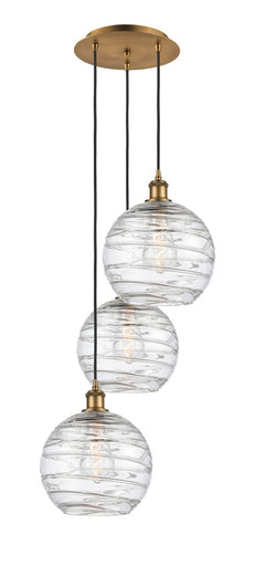 Ballston Three Light Pendant Brushed Brass