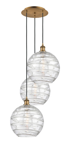 Ballston Three Light Pendant Brushed Brass