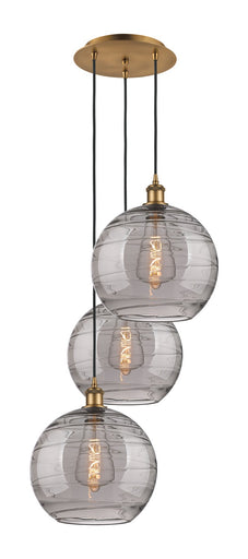Ballston Three Light Pendant Brushed Brass
