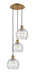 Innovations - 113B-3P-BB-G1213-8 - Three Light Pendant - Ballston - Brushed Brass