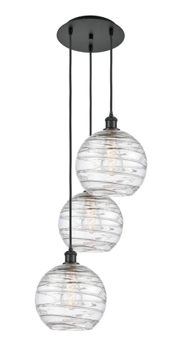Ballston Three Light Pendant Matte Black