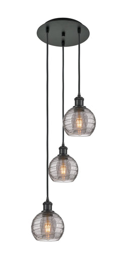 Ballston Three Light Pendant Matte Black