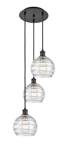 Ballston Three Light Pendant Matte Black